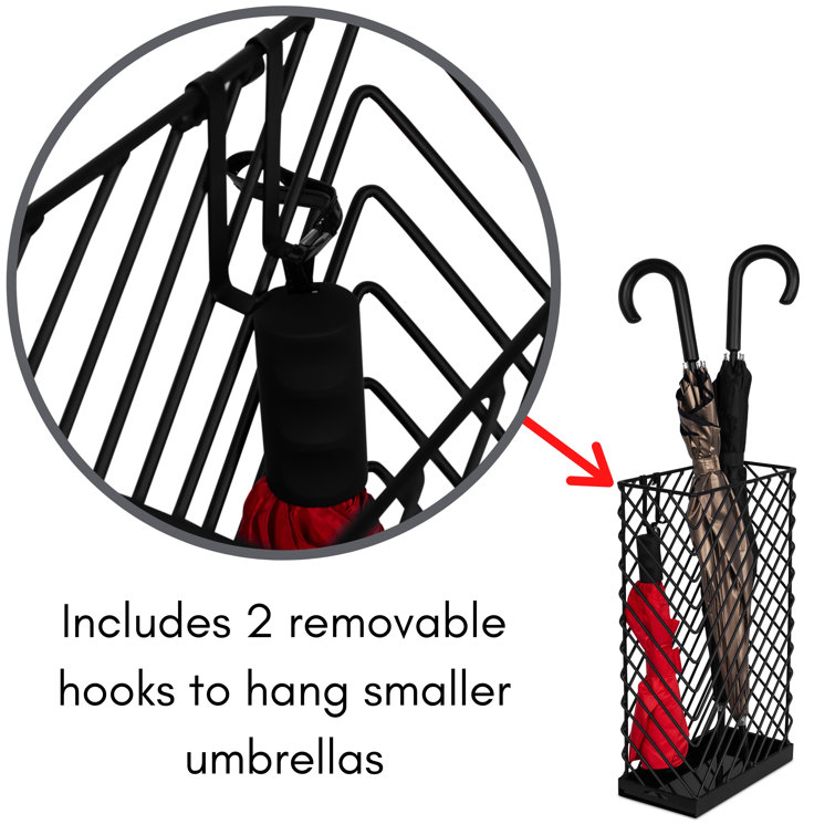 Rebrilliant Jettie Iron Freestanding Umbrella Stand & Reviews Wayfair